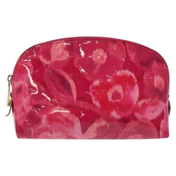 LOUIS VUITTON Vernis Ikat Flower Pochette Cosmetic Pink - Picture 2 of 15
